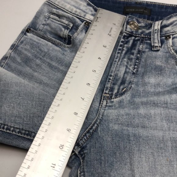 Silver Jeans Women's Skinny Jeans - Light Blue - Picture 8 of 12